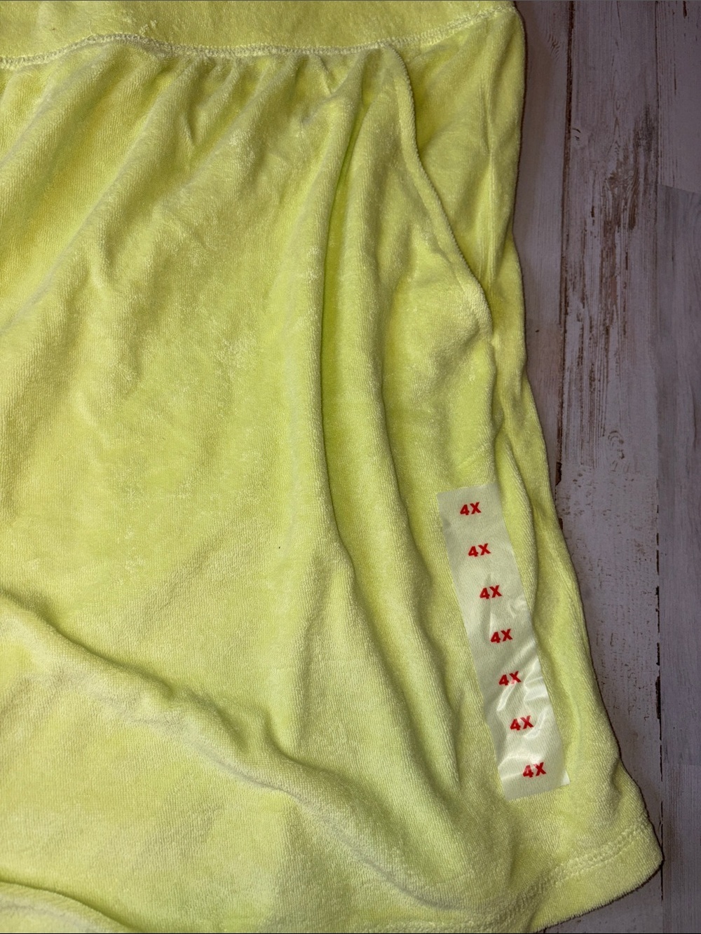 Old Navy Terry cloth,Neon Yellow Athletic Lounge Shorts plus size 4X - Picture 3 of 12